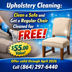 Upholstery Cleaning offer